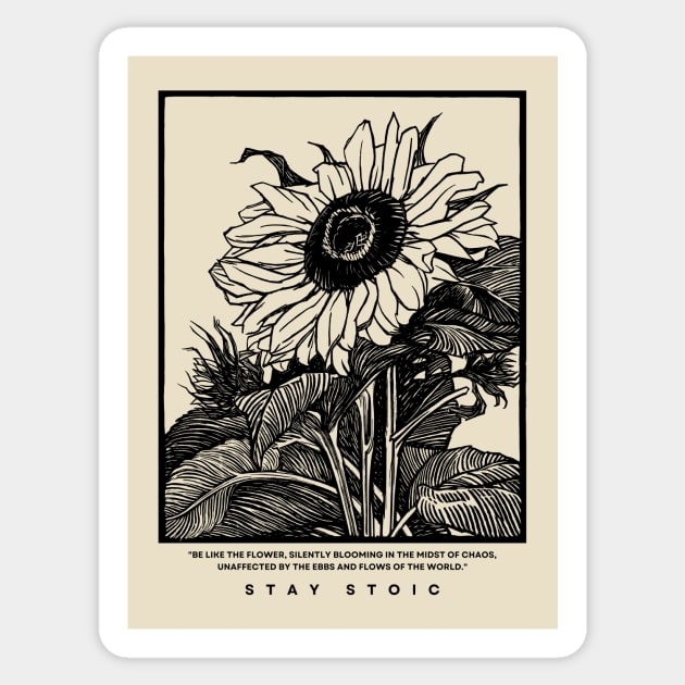 Sunflower Black design Sticker by Epictetus